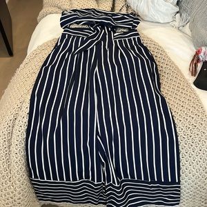 L’Atiste cropped top and wide leg pant set